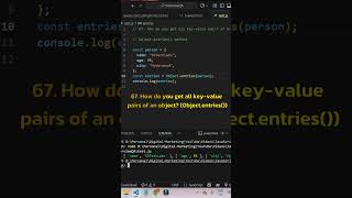 JavaScript Object.entries() Explained | Get All Key-Value Pairs from an Object
