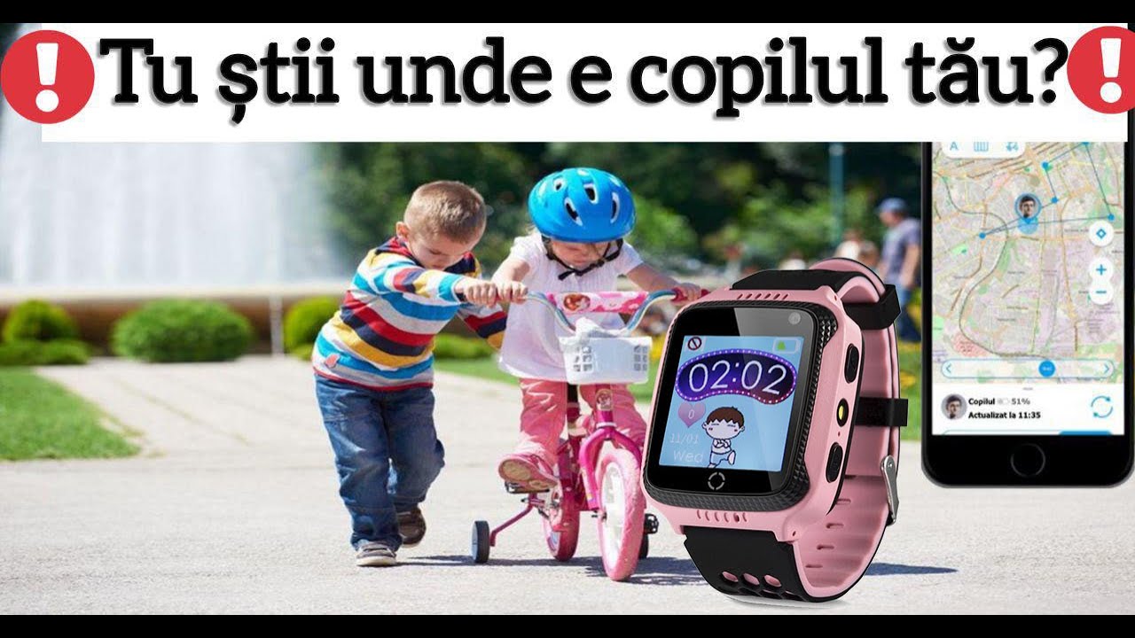 Ceasul ce poate salva viața. Ceas pentru copii cu localizare GPS, telefon, cameră, butot SOS, etc.