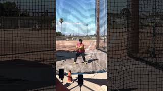 Jiale Zhang of China throws 76.47m to place 2nd in the Womens hammer at the 2026 USATF Throws Fest.