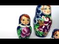 お守り屋さん　大きな！願いを吹き込む♪繁栄のマトリョーシカ　ゴージャスブーケ★ブルー　5体 お守り屋さん