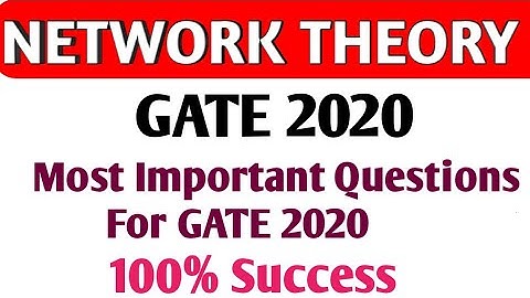 Network theory lecture /in hindi (numerical of network theory for gate 2020)|#Gate2020exam