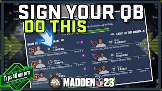 How to Sign a QB in Madden 23 Franchise Mode | Madden 23 Contract Tips