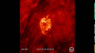 AIA 304 (2017-05-18 16:04:05 - 2017-05-18 17:03:29 UTC)