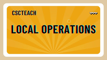 Local operations in Raster data Analysis