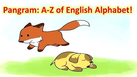 The Quick Brown Fox Jumps Over the Lazy Dog | a to z letters in a single sentence #pangram
