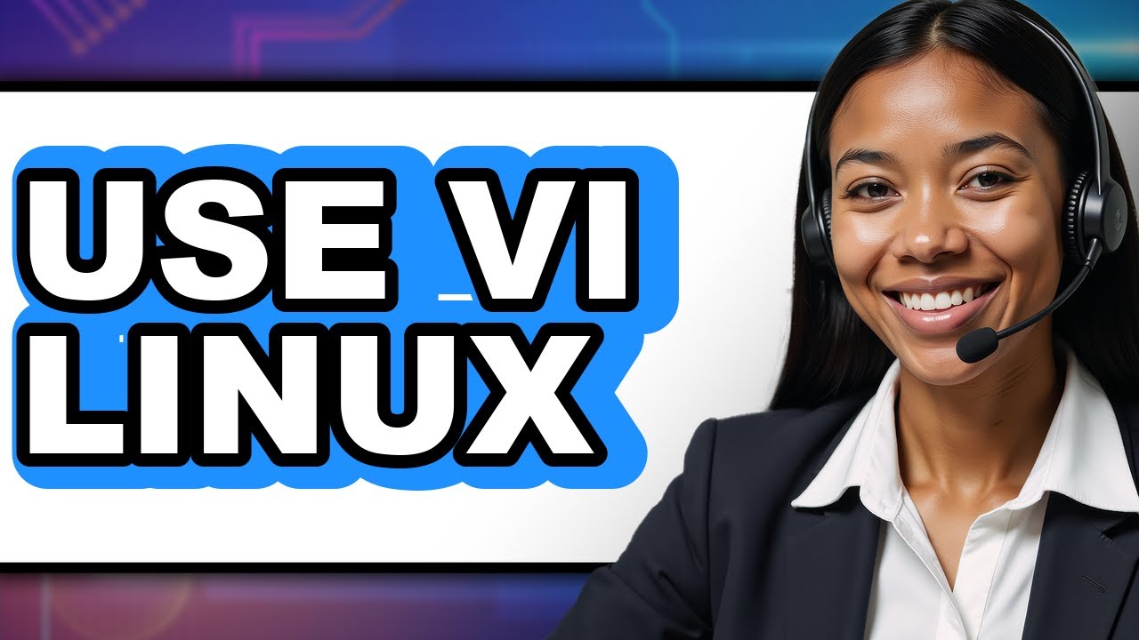 How to Use Vi Linux - Easy Guide - YouTube