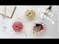 【かぎ針編み】かぎ針で編むフロレットポーチの編み方/オリムパス/エミーグランデ/Olympus/Emmy Grande/Floret Pouch/knitting/crochet/코바늘/뜨개질
