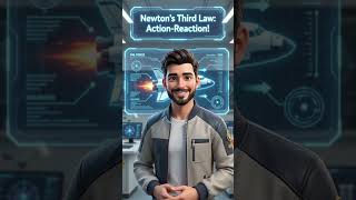 Newton 3rd law of motion #ai #physics #aianimation #online #study #quaternions