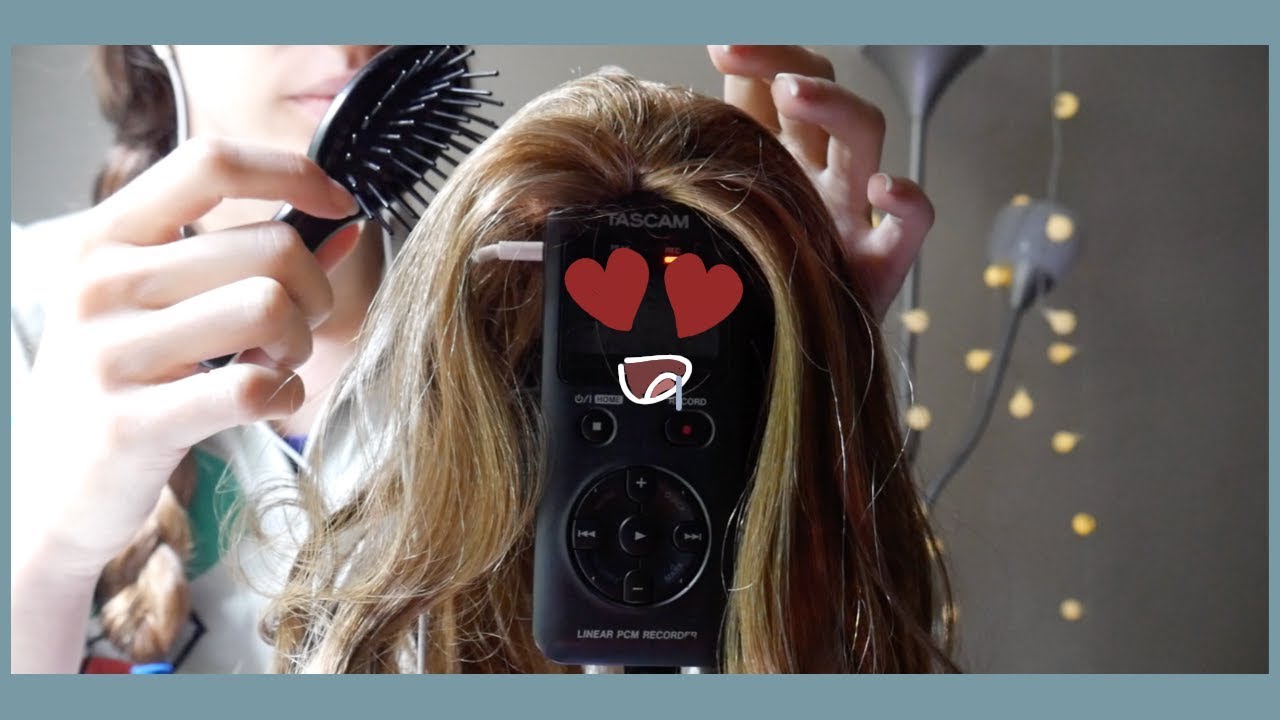 ASMR | Coupe et Brushing pour mon Tascam !