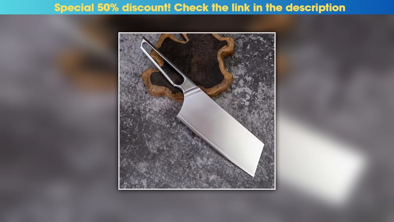 Get Slicing Knife M390 Core 3 Layers Clad Steel Blade Sharp Cleaver Meat Vegetables Handmade All-in