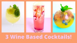 3 Wine Cocktail recipes