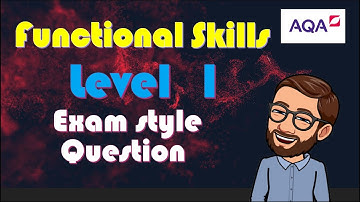 Functional Skills maths - Exam Style Question Level 1 AQA