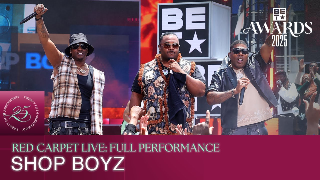⁣Shop Boyz Brought the Flavor to the 2025 BET Awards Pre-Show | Simply Spiked Bold Stage