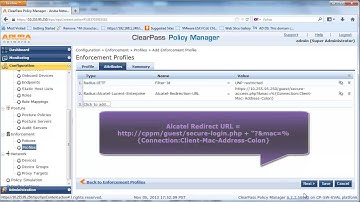 HOW TO configure a wired guest network access with Alcatel-Lucent switch and ClearPass Guest Service