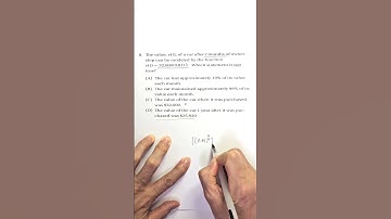 SAT Prep Advanced Math 5-1Linear & Exponential Functions Q8 #satexam #maths #satmath #problemanaly