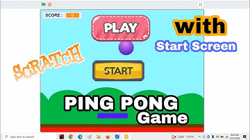 Ping pong Game Scratch With Play Button Mapel Informatika