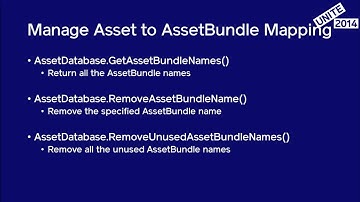 Unite 2014 - New AssetBundle Build System in Unity 5