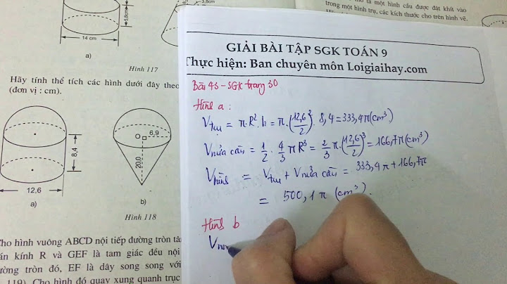 Bài 43 trang 128 sgk toán lớp 9 hình học năm 2024