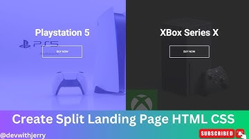 Step-by-Step Tutorial: Build a Split Landing Page with HTML, CSS & JS