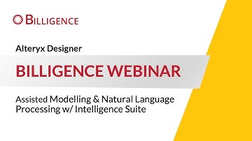 Natural Language Processing with Alteryx Designer Intelligence Suite Webinar [May 2021]