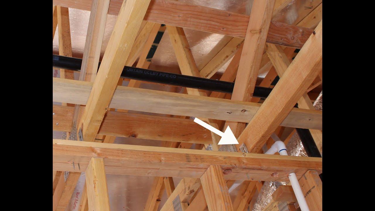 Roof Truss Movement Requires Interior Wall Framing Hardware Truss Clips