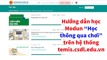 Đáp án modun "Học thông qua chơi" trên hệ thống Temis