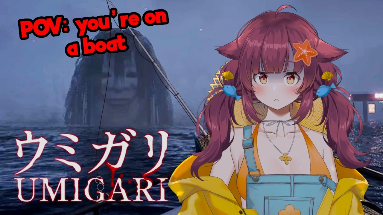as a fishing VTuber...I MUST FISH 😰  | Horror Fishing Game【 Umigari 】
