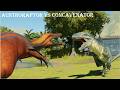 Concavenator vs Austroraptor in Jurassic World Evolution