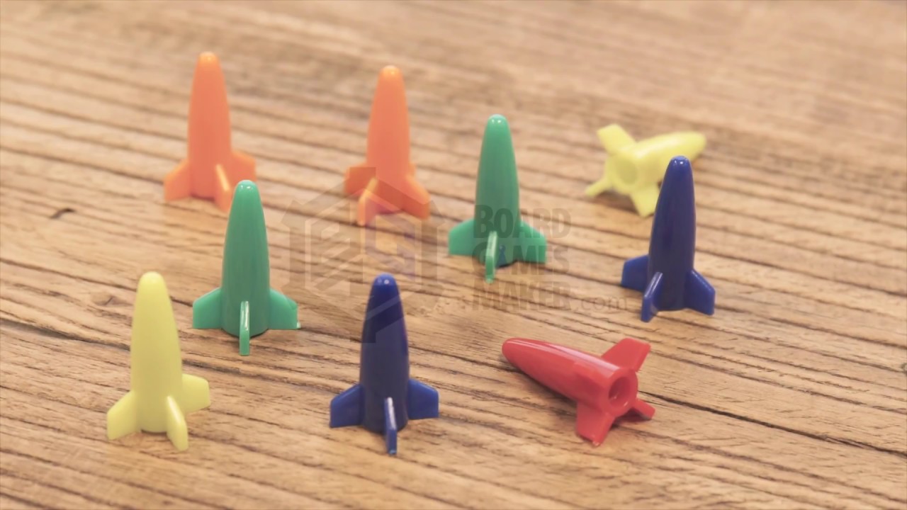 Rocket Pawn Plastic Game Piece