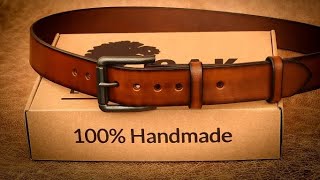 How to make leather belt #Leathercraft