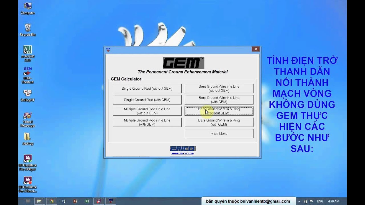HƯỚNG DẪN SỬ DỤNG PHẦN MỀM GEM - YouTube