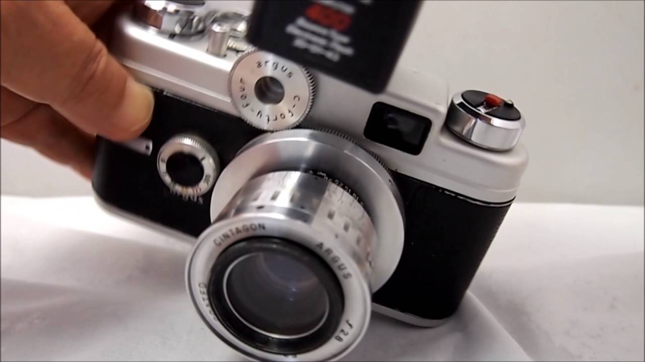 Argus C forty fourカメラの操作 - YouTube