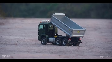 ScaleART MAN 6x6 3way tipper running test Part 1