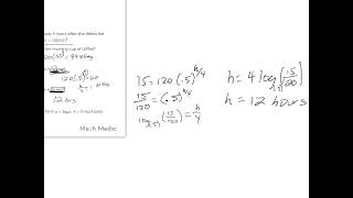 Practice Quiz 5 -4 to 5-6 Exponentials and Logs