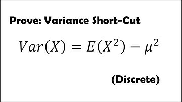 Prove: Variance Shortcut Method for Discrete Random Variable