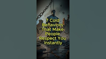 Stoic Philosophy | 7 Cold Behaviors That Make People Respect You Instantly