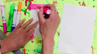 Marker Printmaking Quick Demo!
