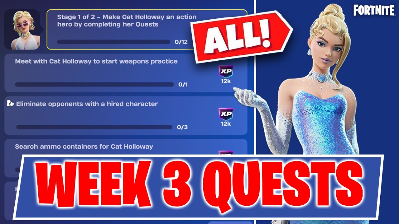 How to *EASILY* Complete All Week 3 Quests in Fortnite Chapter 7 - YouTube