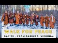 DAY 96 -  Today at Gasburg, Virginia, heading to Lawrenceville and Alberta🙏✨ #WalkForPeace 