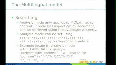 DevCon 2012 Berlin: Multilingual Alfresco Share, Philippe Dubois