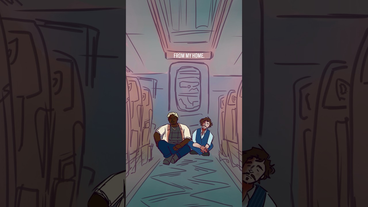 500 miles animatic || full animation on my channel✨ #animation #bullettrain #digitalart