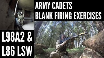L98A2 Cadet GP rifle & L86 LSW | Blank firing (Army cadet force instructor)