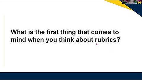 Introduction to Rubrics