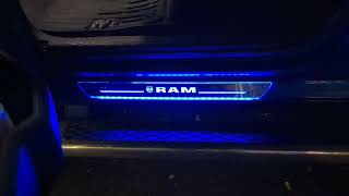 Bloomcar illuminated door sills on Ram 1500