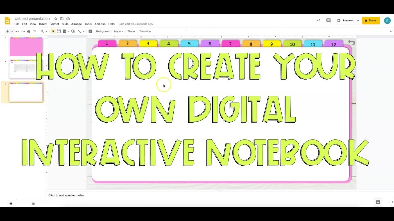 how-to-make-a-digital-interactive-notebook-youtube