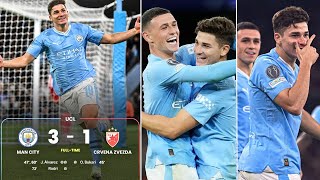 Man City 3-1 Crvena Zvezda - Champions League LIVE: Rodri stretches lead  for Pep Guardiola's side after they conceded shock opener, with Julian  Alvarez netting twice amid goalkeeping howler