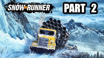 SnowRunner - Gameplay Walkthrough - Part 2 - "Clearing The Roads In Black River, Michigan"