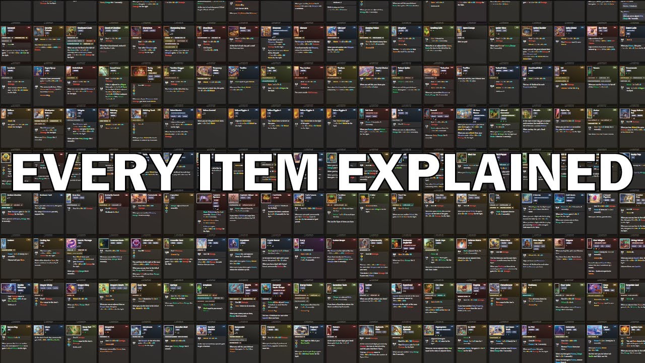 I Explained Every Single Item in The Bazaar - YouTube