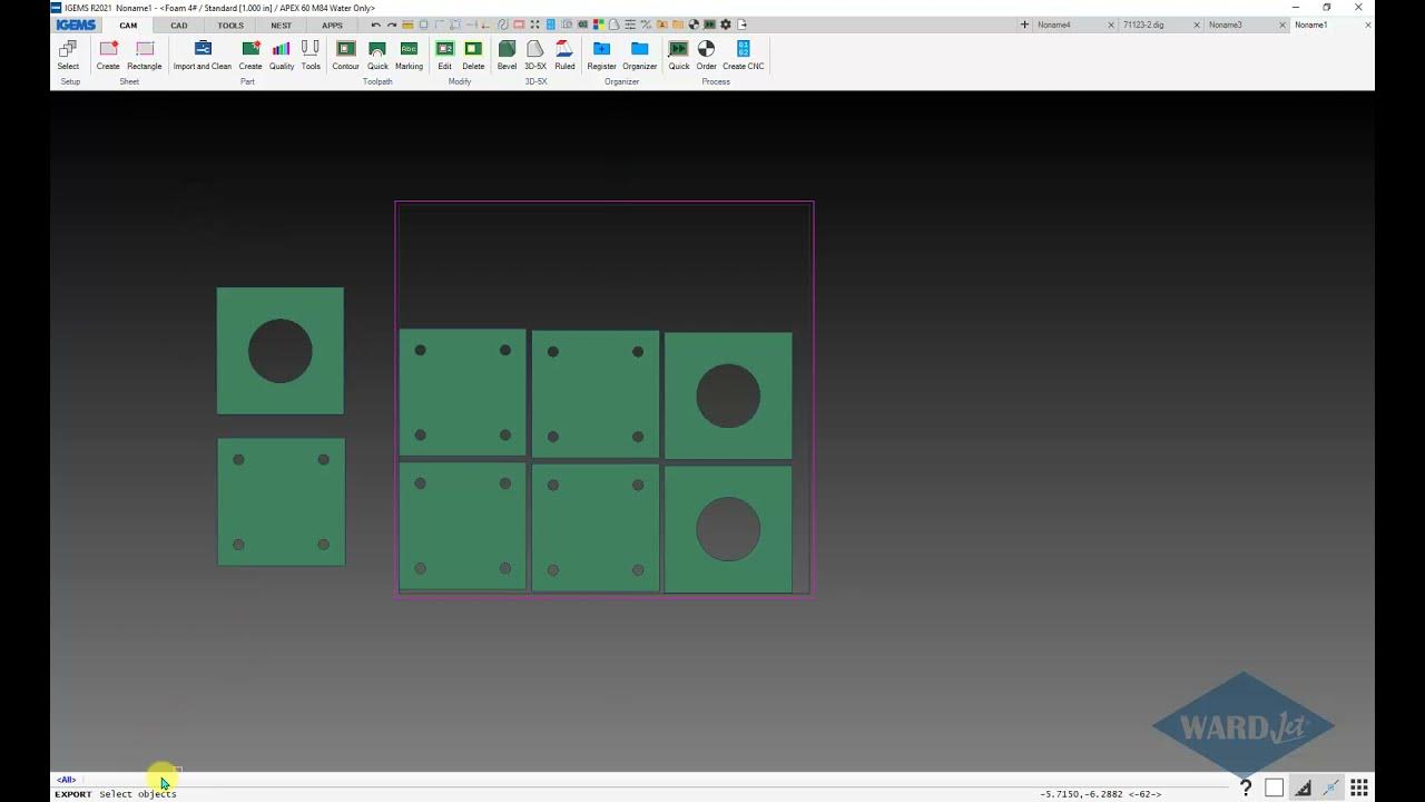 How to Save a DXF File Using IGEMS Software YouTube