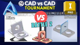 ALIBRE is SO FAST!!!!   Autodesk INVENTOR vs ALIBRE  CAD Tournament Highlight